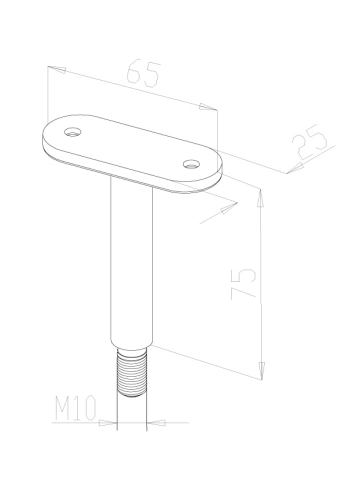 Stems & Saddles - Model 0200 - Flat CAD Drawing